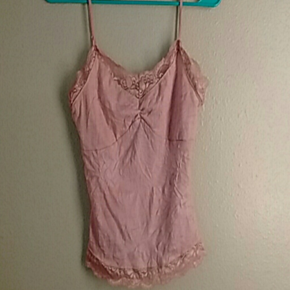 Coral Lace Edged Cocome Camisole
