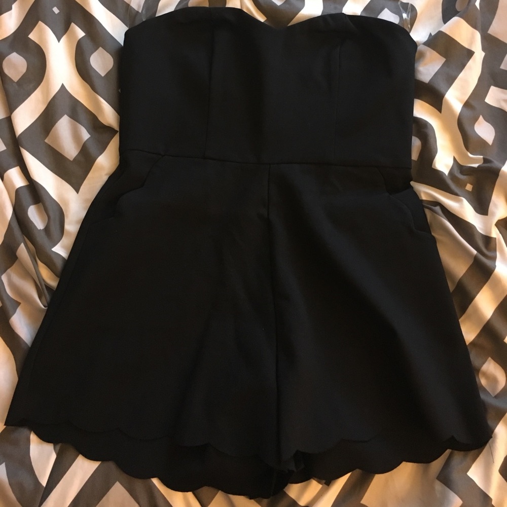 Brand New Strapless Black Romper