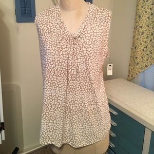 Talbots NWT sleeveless top sz L