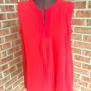 Melissa McCarthy Lollipop Red Pleated Tunic 1X