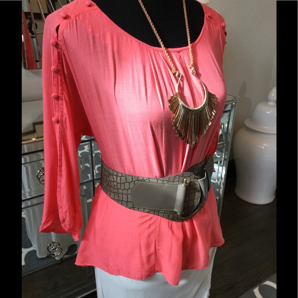 Maeve Coral Blouse - Picture 4 of 8