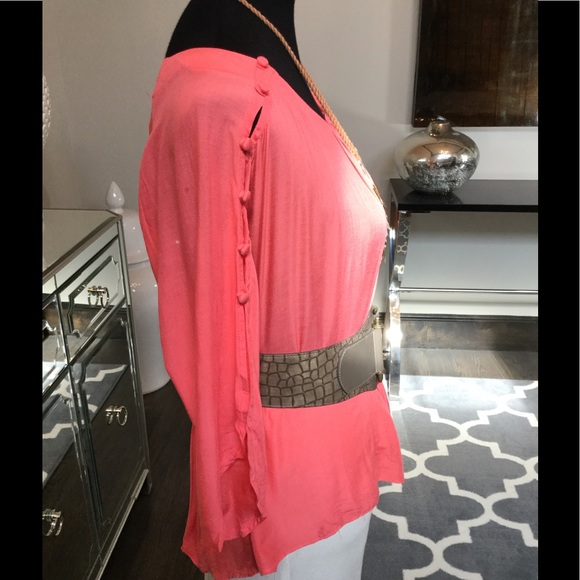 Maeve Coral Blouse - Picture 6 of 8