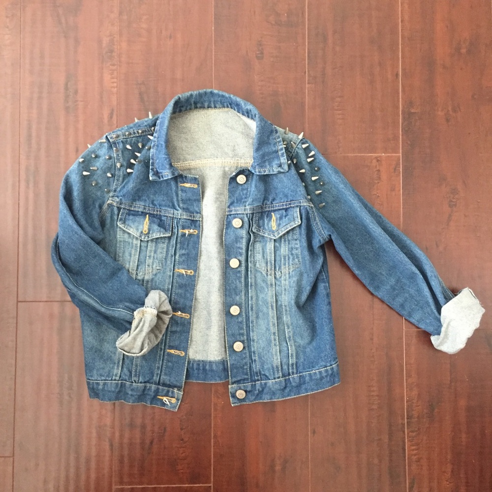 [SOLD] Levi's Custom Studded Denim Crop Jacket