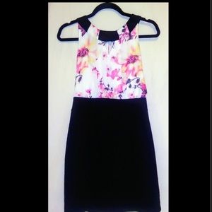 Black and Floral Dress