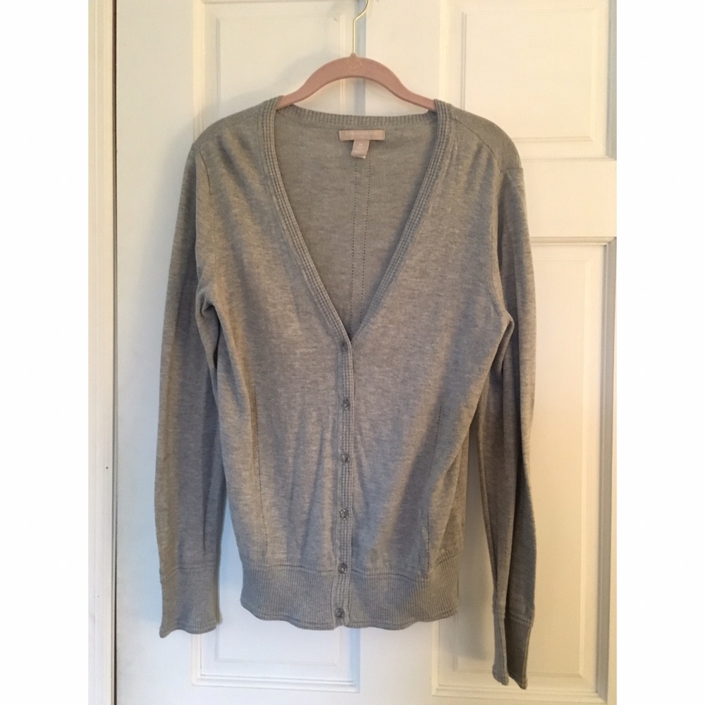 Gray cardigan