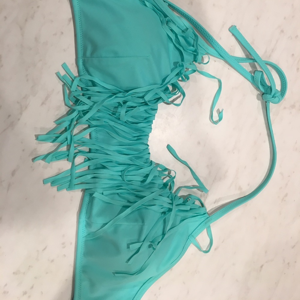 Teal bathing suit top