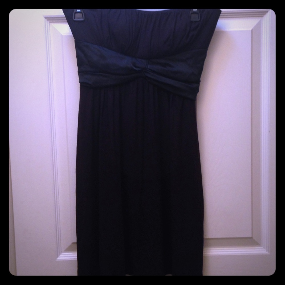 Black BeBe Strapless Dress