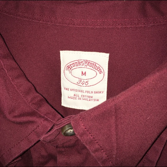 Maroon brooks brothers button up shirt - Picture 2 of 3