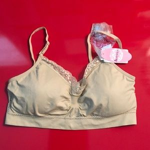 Nude padded bralette with interchangeable straps