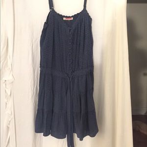 Silk ruffle tiered dress