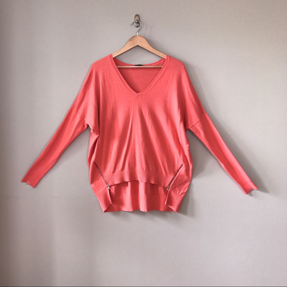 Express V-Neck High Low Sweater
