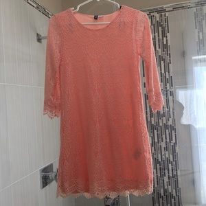 H&M peach colored dress size 6