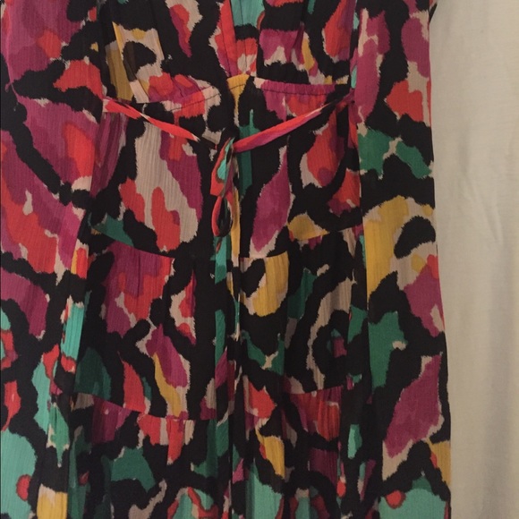 Printed dress with tie - Picture 3 of 3