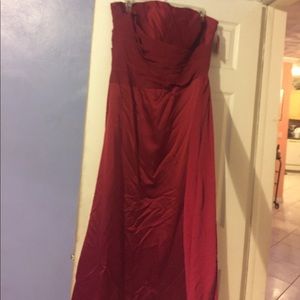 Gorgeous Red Strapless Gown