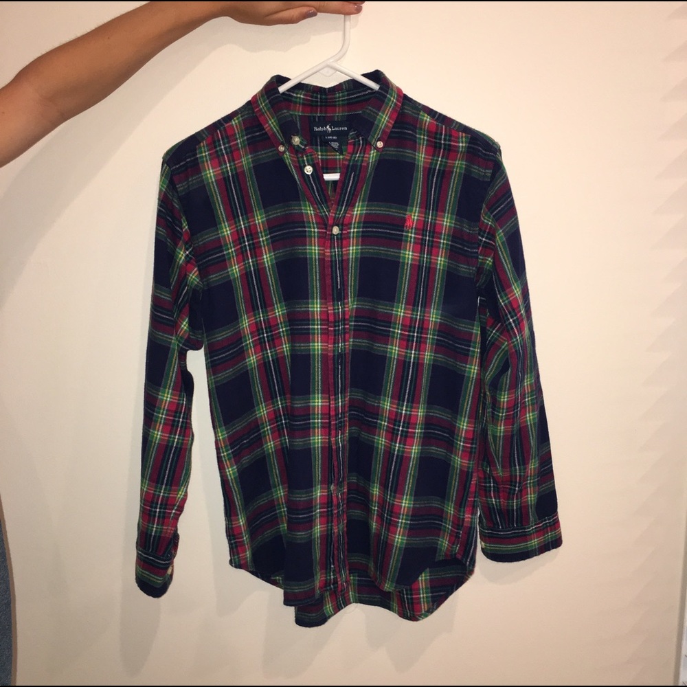 Button down polo flannel