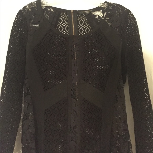 Stretch jersey lace dress - Picture 2 of 2