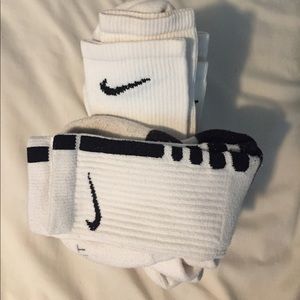 White Nike socks