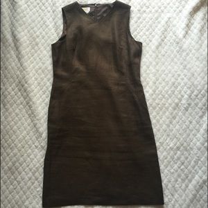 Talbots brown Irish Linen dress
