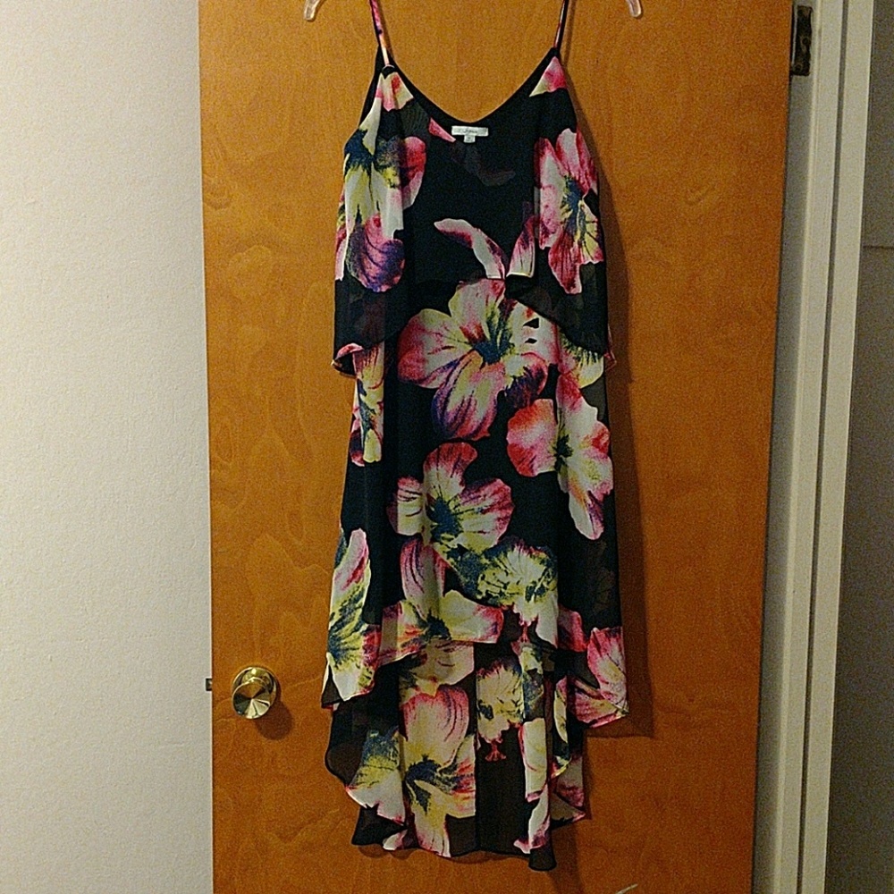 Gorgeous floral high-low dress