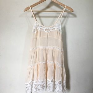 Free People Intimately crocheted lace nightie XS