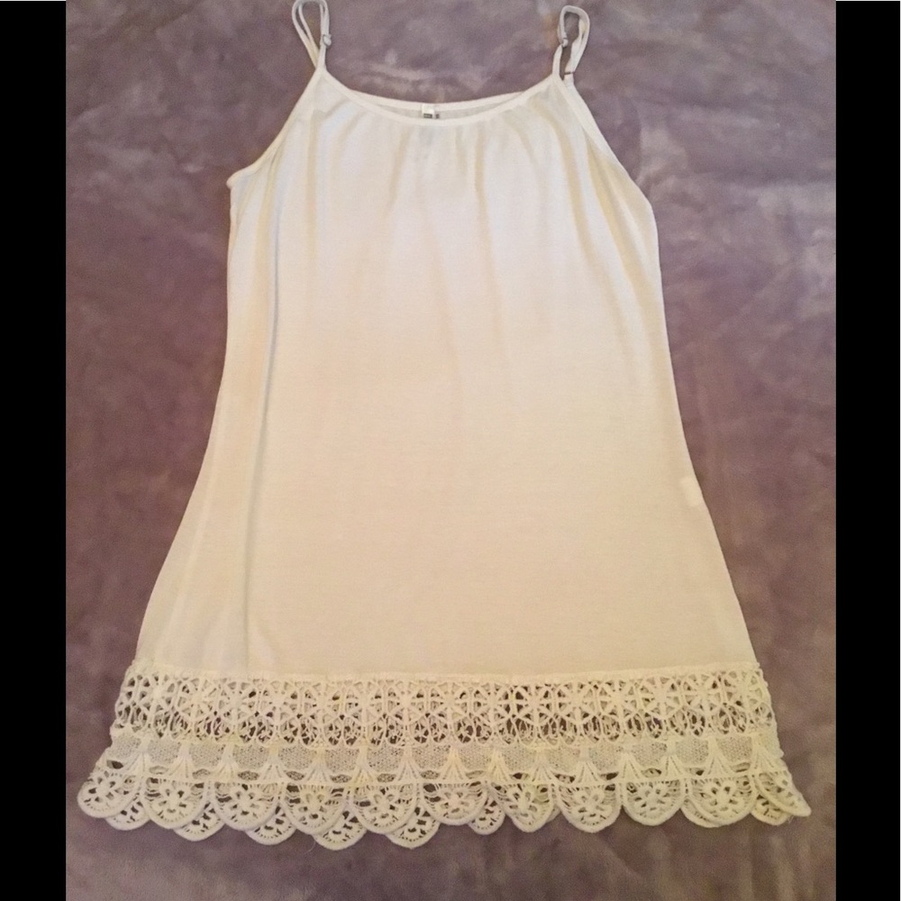 Off white tank dress