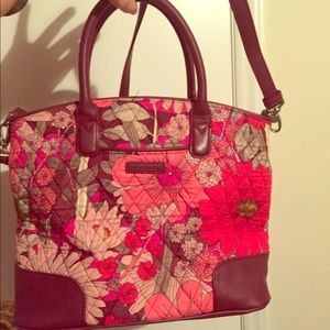 Vera Bradley satchel in "bohemian blooms".
