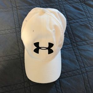 White Under Armour baseball hat