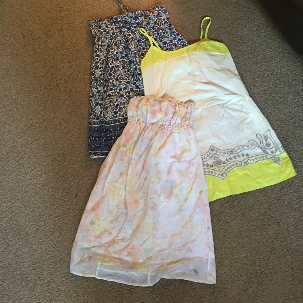 3 sun dresses 2 aerie size m and 1 A&F size m
