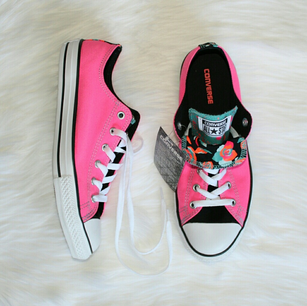 Converse Double Tongue Pink Sneakers