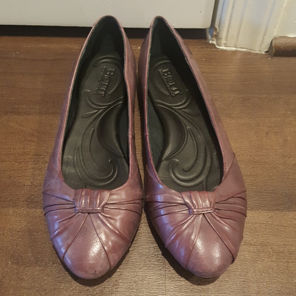 Born purple flats