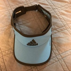 Blue adidas visor!