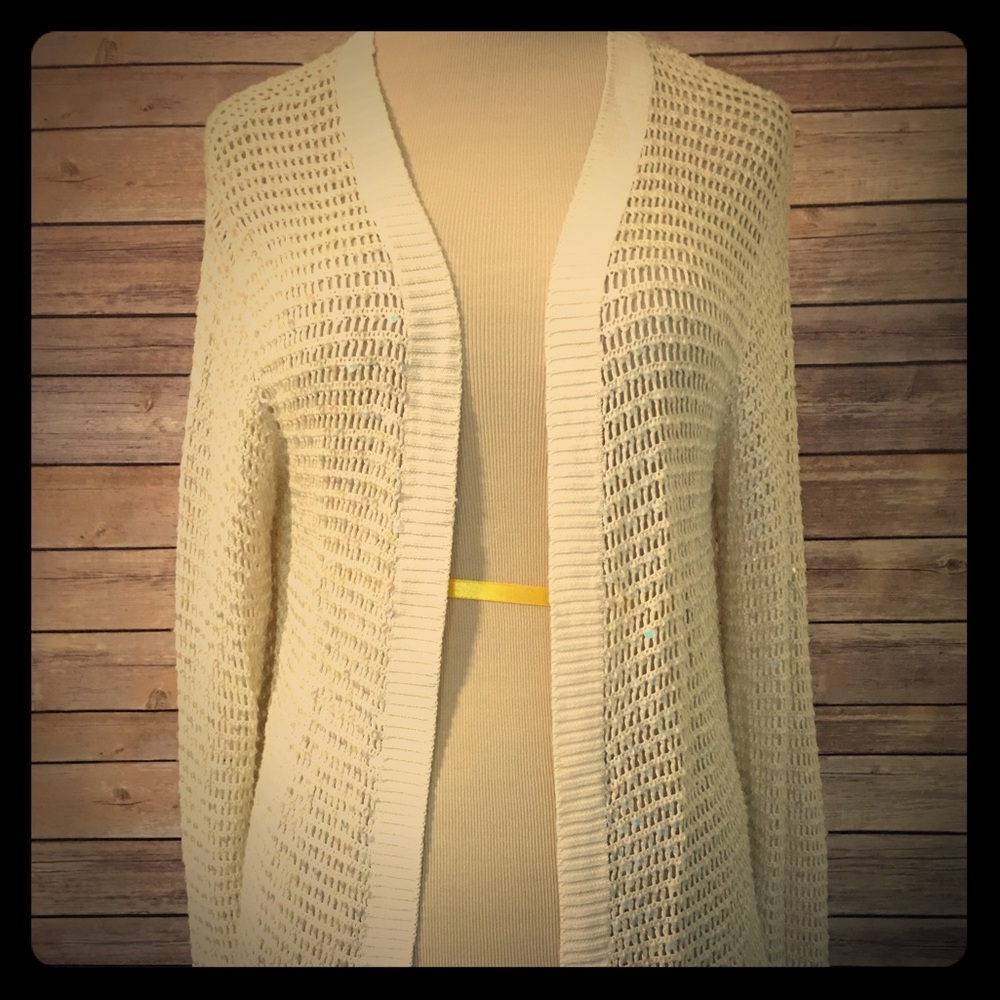 [BCBGMaxAzria] 100% SILK SEQUINED CARDIGAN