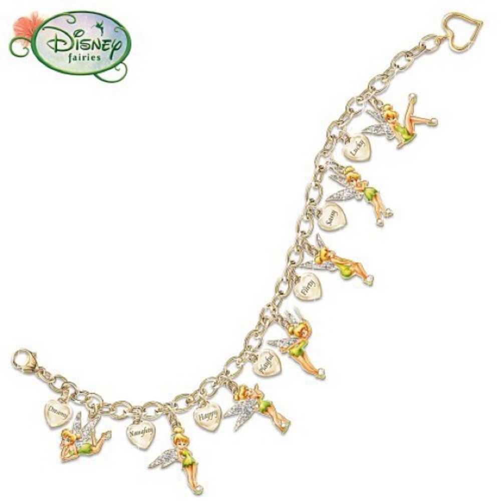 MAKE AN OFFER!! Tinker Bell Gold Charm Bracelet
