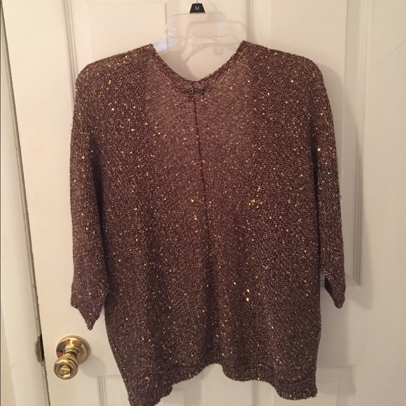 Gold sequin cardigan - Picture 2 of 3