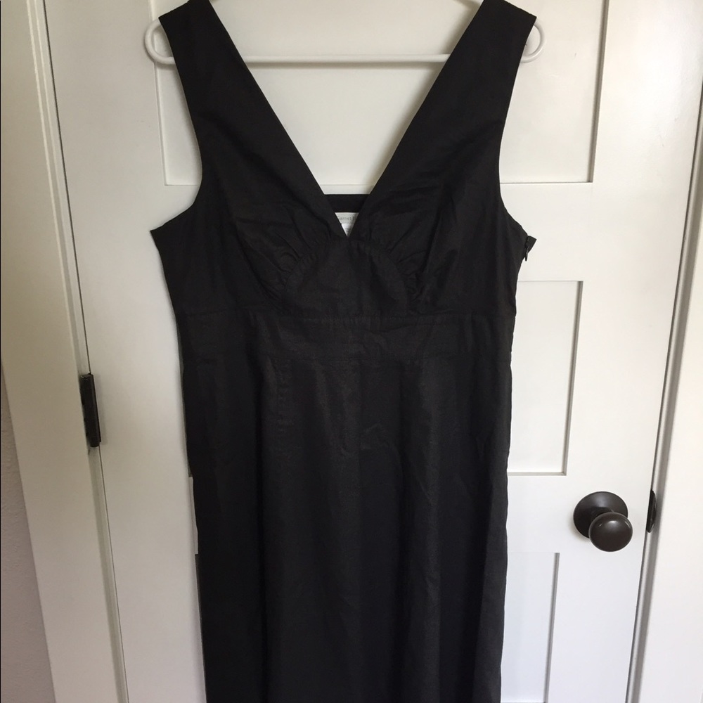 Garnet Hill Black sundress with crochet-hem, 12