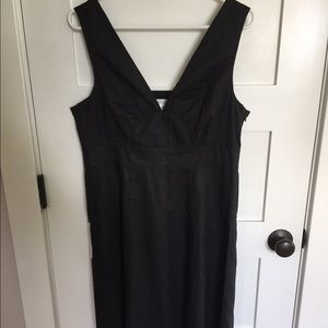 Garnet Hill Black sundress with crochet-hem, 12