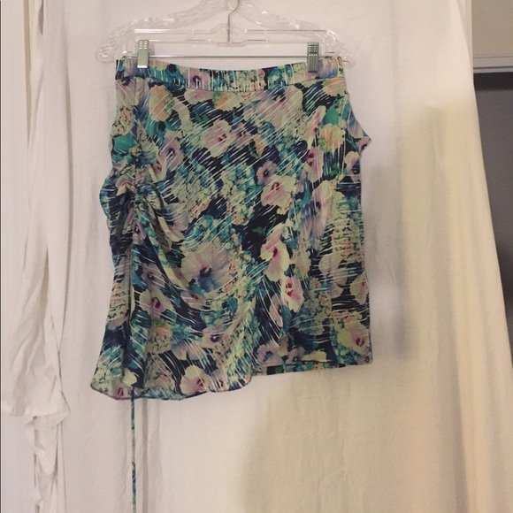 Printed side drawstring skirt - Picture 1 of 2