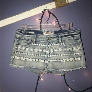 Daisy Denim Shorts
