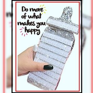 SALE!!! Crystal Accented Baby Bottle Shaped Case