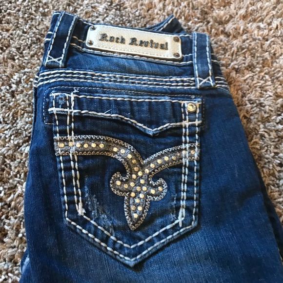 Rock Revival woman's jeans 26L - Picture 3 of 4