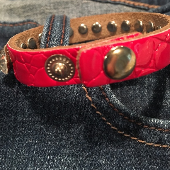 💟Red leather bracelet 💟 - Picture 2 of 4