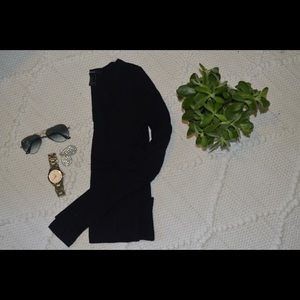 Black Forever 21 bodycon long sleeved top!