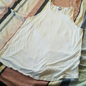 White flowy old navy tank top