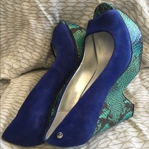 Royal Blue Calvin Klein platforms
