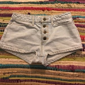 America Apparel cheeky denim shorts