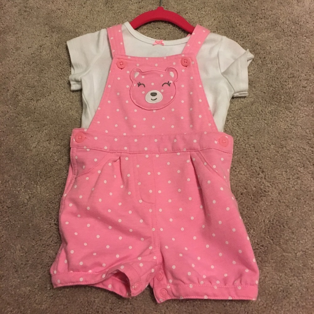 Carter's overall and shirt set