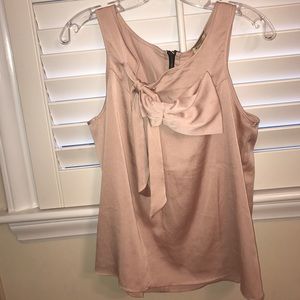 Pink-Beige Tank with bow!