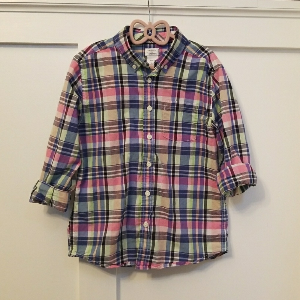 Boys button down long sleeve shirt