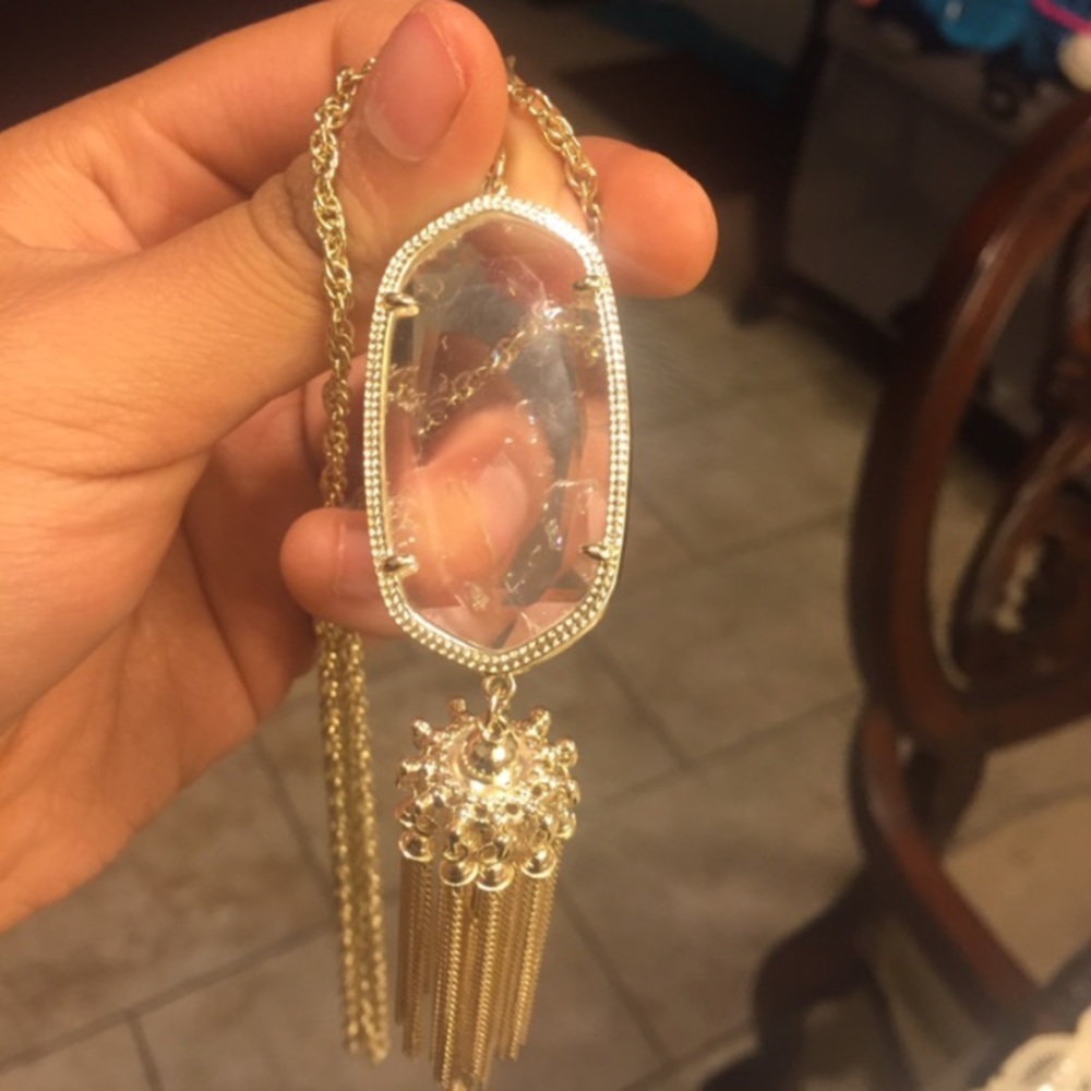 Clear crackle iridescent Rae