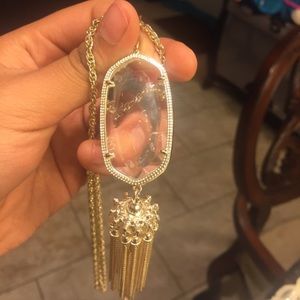 Clear crackle iridescent Rae